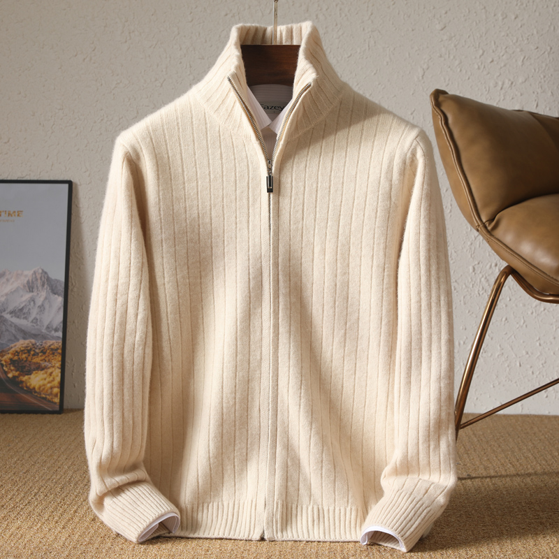 Coat Rack Standing - Cardigan à col montant pour homme,