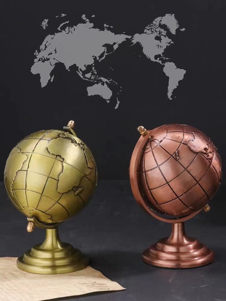 Office Furniture World - Modèle de globe débaren alliage vintage,