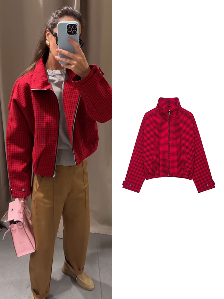 Veste bomber à carreaux pour f - Coat Rack Standing avis et prix