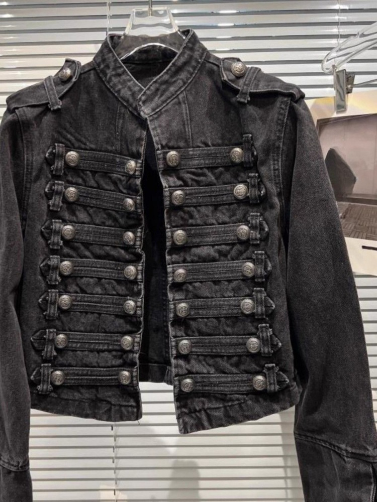 Veste en jean courte vintage a - Coat Rack Standing avis et prix